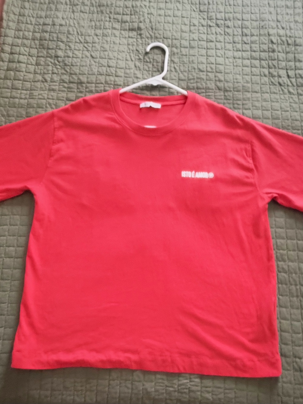 Zara Men's Coral Short Sleeve Crewneck Tee